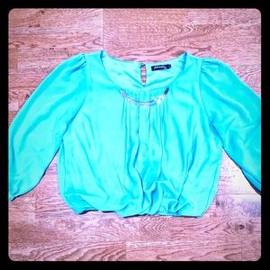 Philosophy blue blouse